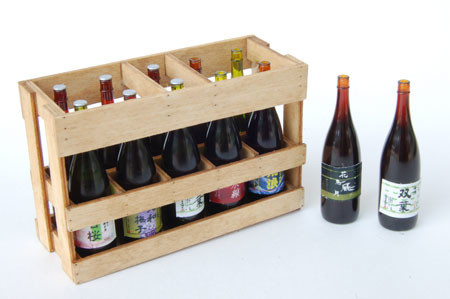 Sake Bottle & Wooden Box, Cobaanii Mokei, Model Kit, 1/12